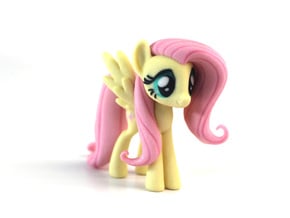 My Little Pony - Fluttershy (≈75mm tall) in Full Color Sandstone
