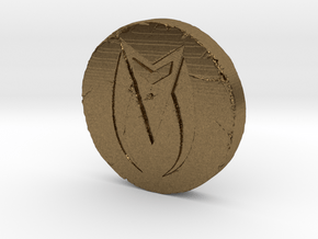 Zed Coin in Natural Bronze