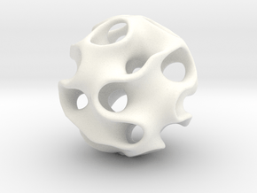 GYRON Sphere - 60mm in White Processed Versatile Plastic