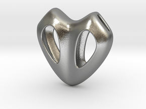 Cuore Hollow in Natural Silver