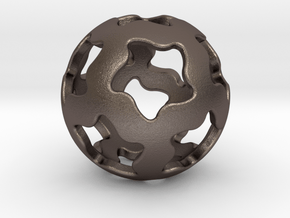 Xdome3 in Polished Bronzed Silver Steel