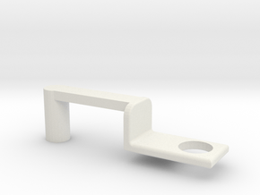 Train Hitch Rounded 3 in White Natural Versatile Plastic