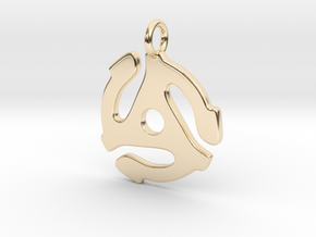 45 Rpm Pendant in 14K Yellow Gold