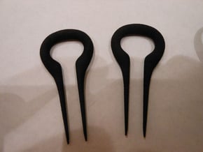 earrings 2 gauge in Black Natural Versatile Plastic