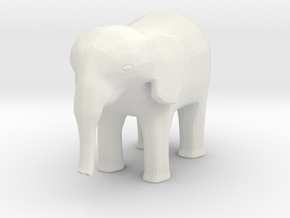 Elephant-shapeways-test-14 in White Natural Versatile Plastic