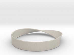 Möbius Bracelet Bangle in Natural Sandstone: Medium