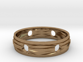 Ring18(18mm) in Natural Brass