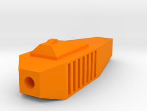 One World Airsoft Flash Hider (14mm Self-Cutting) in Orange Processed Versatile Plastic