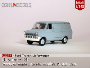 Ford Transit Van Mk1 (British N 1:148) in Smooth Fine Detail Plastic