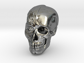 Anatomy Head in Polished Silver