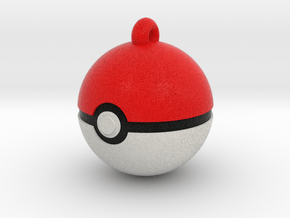 Pokeball with loop :D in Full Color Sandstone