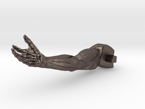 AnatomyR-arm in Polished Bronzed Silver Steel
