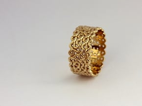 Plonter ring size 7 in Polished Brass