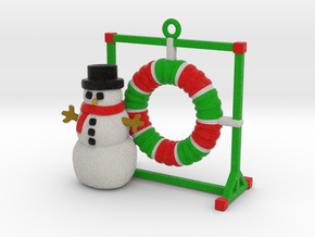 Agility Tire Christmas Ornament in Full Color Sandstone