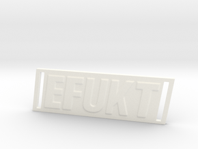 Efukt pendant in White Processed Versatile Plastic