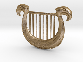 Zelda's Harp in Polished Gold Steel