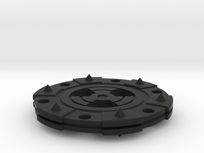 Demon Poker Chip in Black Natural Versatile Plastic