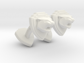 TwinTiger2 -Cuffs- in White Natural Versatile Plastic