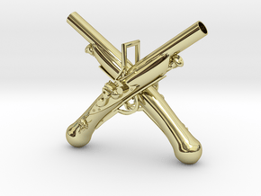 Pendanttop of Flintlock in 18k Gold