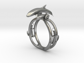 Parent and child of a killer whale(USA 6.5,Japan 1 in Natural Silver