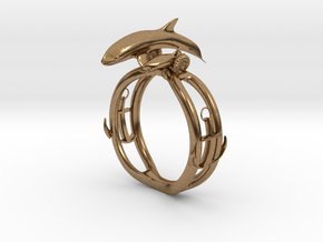 Parent and child of a killer whale(USA 6.5,Japan 1 in Natural Brass