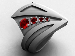Light Speed Ring - Size 12 (21.49 mm) in Natural Silver