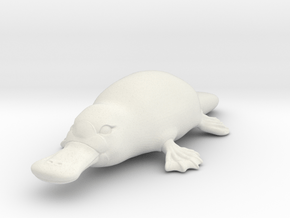 Platypus in White Natural Versatile Plastic