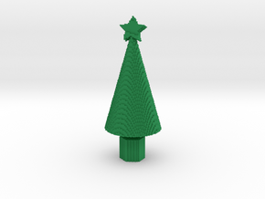 Small minecraft xmas tree in Green Processed Versatile Plastic