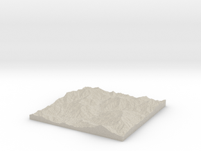 Model of Jennings Creek Camp in Natural Sandstone