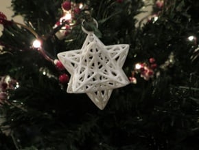 Christmas Bauble 2 in White Natural Versatile Plastic