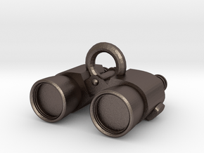 Binoculars in Polished Bronzed Silver Steel