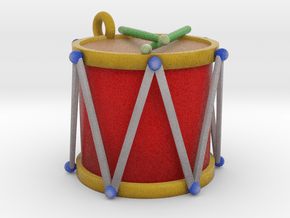 Ornament, Drum in Full Color Sandstone