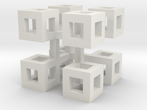 cube_09 in White Natural Versatile Plastic
