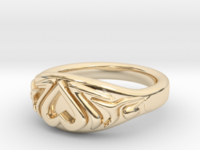 Heart Ring very small in 14K Yellow Gold