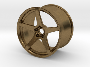 Scaled 1:12 5 Spoke Performance Wheel in Natural Bronze