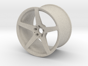 Scaled 1:12 5 Spoke Performance Wheel in Natural Sandstone