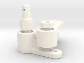 NIX91-Race Steering SLS in White Processed Versatile Plastic