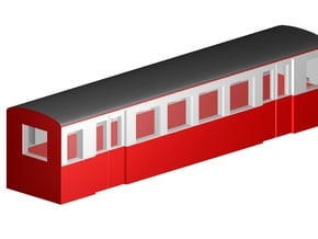 Parkeisenbahnwagen (Zf, 1:220, 3mm) in Tan Fine Detail Plastic
