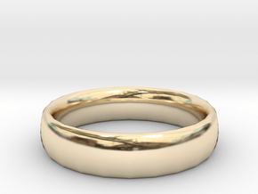 plain Ring Size 22x22 in 14K Yellow Gold