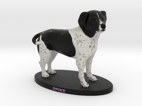 Custom Dog Figurine - Spike in Full Color Sandstone