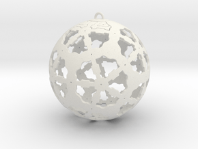 Steampunk Ornament in White Natural Versatile Plastic