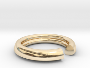 Secret Heart Ring 20x20 inner diameter in 14K Yellow Gold