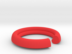Secret Heart Ring 20x20 inner diameter in Red Processed Versatile Plastic