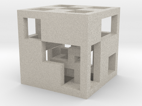 cube_01 in Natural Sandstone