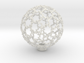 hexadome lampshade in White Natural Versatile Plastic