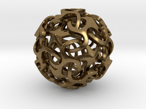 Icosahedron VI, medium in Natural Bronze