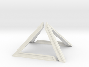 David Pyramid Thick - 6cm in White Natural Versatile Plastic