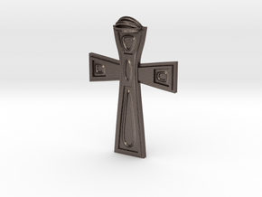 Christianity in Polished Bronzed Silver Steel