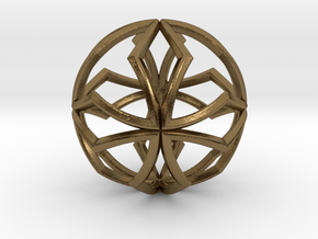 Sphere Pendant Z1 25mm in Polished Bronze