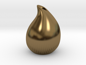 Drop vase in Polished Bronze
